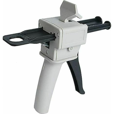 [JAMAIS UTILISÉ]Pistolet Distributeur Époxy 50 ml, AB Pistolet à Colle Époxy Poignée Applicateur pour Mélange Colle, Ratios 1:1 et 2 :1 (1/4)