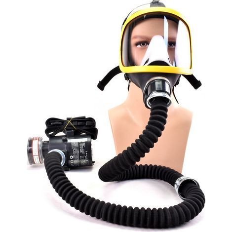 autres Système d'alimentation en air électrique à courant constant, respirateur contre la poussière de gaz chimique, peinture, spray de pesticides, filtre facial complet en silicone, soudage en labora (1/4)