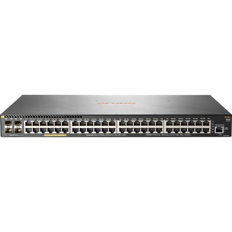 Hpe aruba 2930f 48g poe+ 4sfp - switch - l3 - gestito - 48 x 10/100/1000 (poe+) + 4 x gigabit sfp (uplink) - montabile su rack - poe+ (370 w) - jl262a - JL262AABB (1/2)