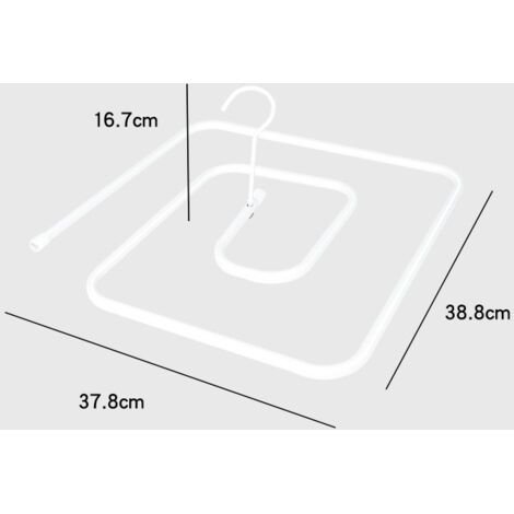 Lot de 2 cintres spiralés pour draps et couvertures – Conception aérée pour un séchage rapide – Durables et peu encombrants (1/3)