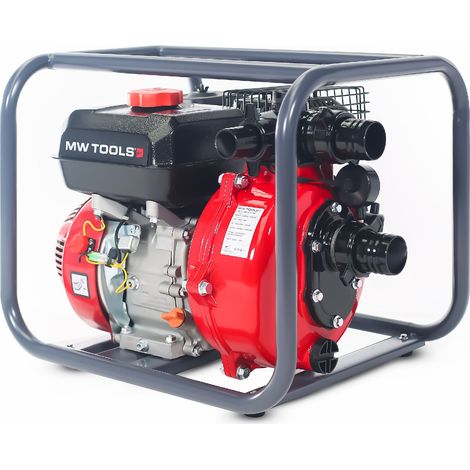 Pompe à eau motopompe thermique essence 18.000 L/h 7 CV raccord 2 hauteur de refoulement 75 m MW Tools WP1800P (1/5)