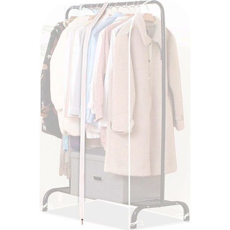 Housse Vetement Penderie Anti Mite Translucide 110cm, Housses de Vêtements avec Zip, Housse Rangement Vetement Penderie (1/5)