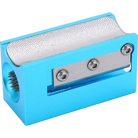 8-in-1 Multifunktionswerkzeug für Billardspitzen: Reparieren, Formen und Schärfen (blaues Zubehör).