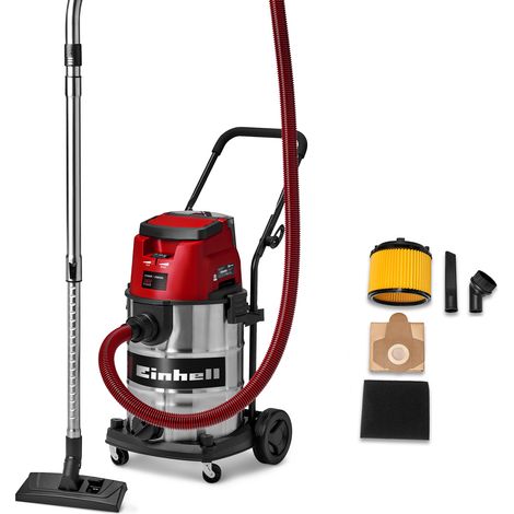 Einhell Akku-Nass-Trockensauger TE-VC 36/30 Li S-Solo Power X-Change (36 V, 30 L Behälter, 150 mbar, 2 Saugmodi, 2,5 m Saugschlauch, inkl. Filter & Düsen, ohne Akku) (1/5)