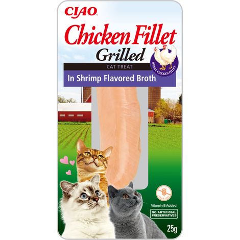 Inaba Cat Filet de poulet - Filet de poulet au bouillon de crevettes 25 g