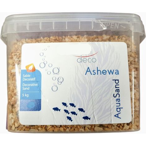 Gravier décoratif 2-3 mm jaune Ashewa aquaSand 5 kg pour aquarium - animallparadise