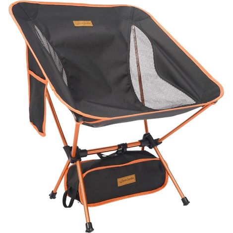 TERRE JARDIN - Alterra Silla de camping plegable compacta aluminio 55x50x65 cm (1/5)