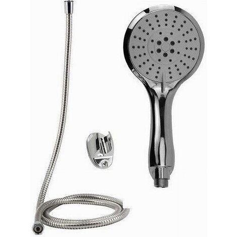 Cleafe - Kit Doccetta Doccino Multigetto Soffione Doccia Bagno Laccio 1,8 Mt Staffa 69332 -