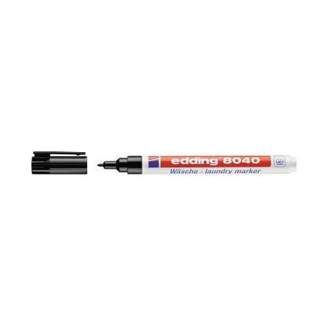 Edding textile permanent marker 8040 f/round black (1/4)