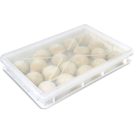 Coperchio trasparente per cassette porta impasti cm 60x40 pizza pane Giganplast pizzeria forno ristorante (1/5)