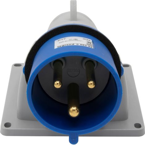 Spina P17 inclinata da parete IP44 32A – 200V a 250V – 2P+T - LEG058284 (1/4)