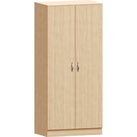 Riano 2 Door Wardrobe With Hanging Rail & Storage Shelf, Pine