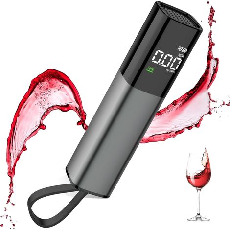 Éthylotest de police - Écran LCD rechargeable - Éthylotest portable - Pour personnes et professionnels (1/5)