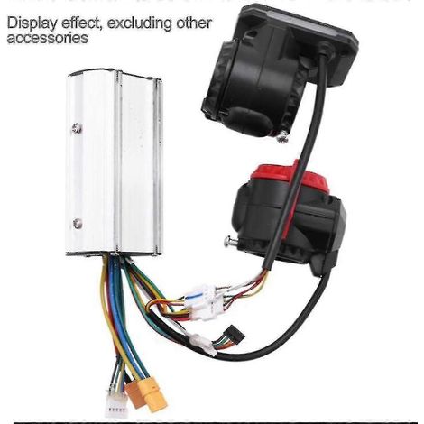Trottinette électrique avec écran d'instrumentation réglable de 5,5 pouces, 24 V/36 V et interrupteur d'accélération (1/3)