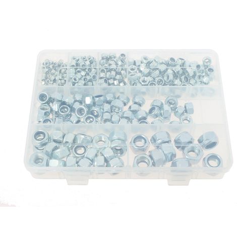Coffret ecrou hexagonal frein - 470 pc mm