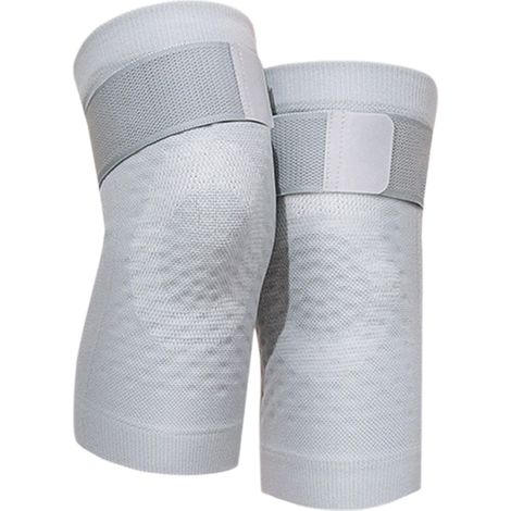 Genouillère De Compression - Tissu Maille Respirant - Sangle Velcro Ajustable - Anneau De Décompression - Pour Sport Et Récupération - Paire (1/5)