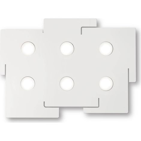 Ideal Lux Totem - Plafonnier à 6 ampoules, blanc (1/2)