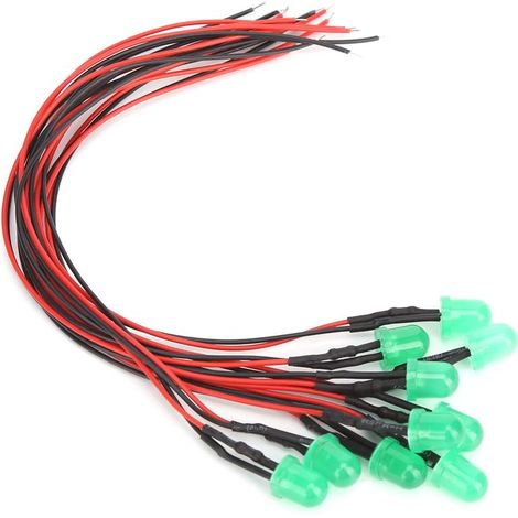 12V LED Lamp Beads, 8mm Pure Copper Wire, Beam Angle (1/5)