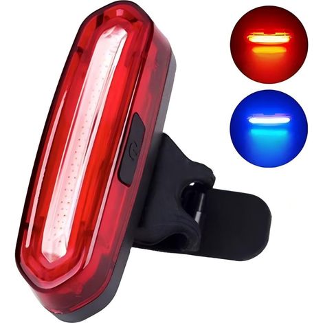 Feu arrière de vélo à LED Bucklos - Visibilité à 240°, rechargeable par USB et étanche
