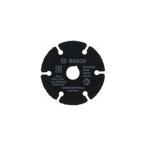 Bosch Carbide Multi Wheel disco de corte 50x10 mm negro