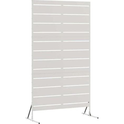 Paravent, gris, 100 x 50 x 180 cm, acier.