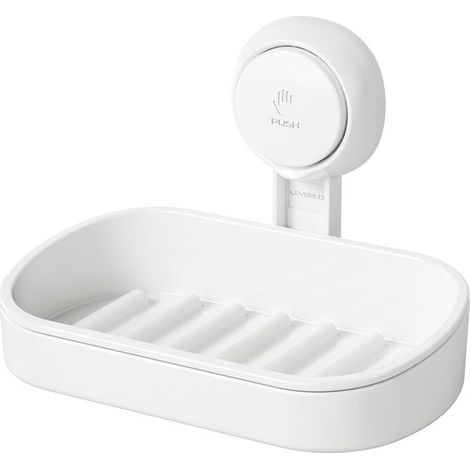 Portasapone da doccia con ventosa, autosvuotante, montaggio a parete senza foratura, porta spugna rimovibile per bagni, vasche da bagno, cucine (1/5)