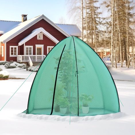 WOLTU Mini Greenhouse Portable Plant House Shed PE Cover Green, 240x200x200cm (1/5)