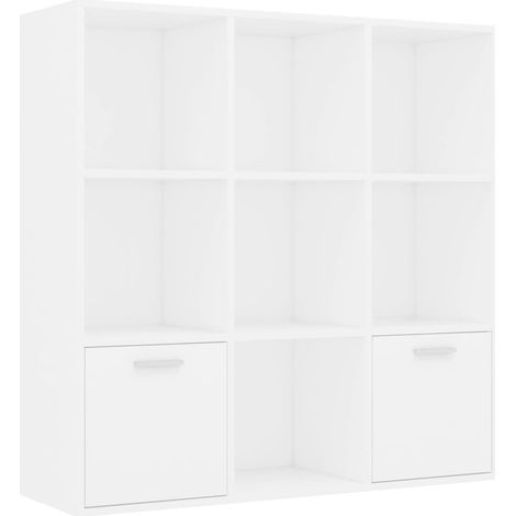 Maison Exclusive - Libreria Bianca 98x30x98 cm in Legno Multistrato