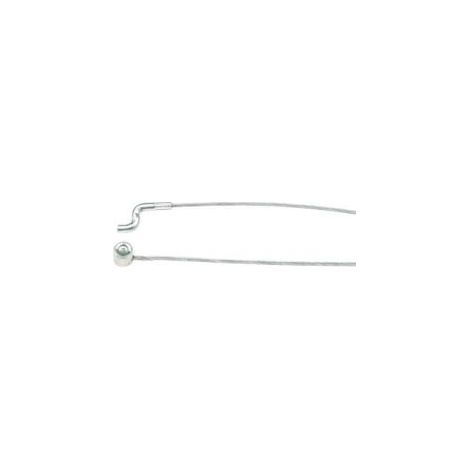 Cavo acceleratore Bowden per rasaerba 1 gancio a Z e 1 canna lunghezza 2000 mm