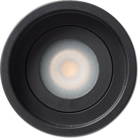ACRE Deckeneinbauleuchte fest schwarz rund IP44