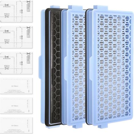 3er-Pack HEPA-Filter – Motorfilter – Für Miele Staubsauger S4000, S5000, S6000, S8000, C1, C2 – Allergenfiltration – Weiß (1/5)