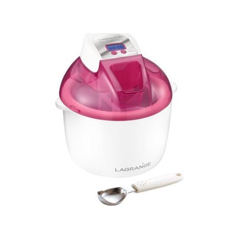 LAGRANGE Machine à glaces cuve 1.8L Sorbetière 12W + Cuillère Framboise (1/4)
