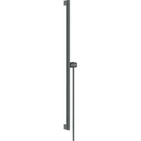 Hansgrohe Unica - Barre de douche 95 cm, avec flexible, chrome noir brossé 24403340 (1/2)