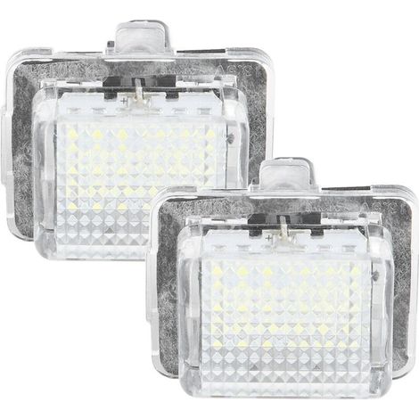 Lampe LED pour plaque d'immatriculation de voiture ABS de haute qualité, 2 pièces, pour Mercedes Benz (1/5)