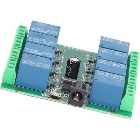 8-Kanal USB DC5V ABS-Relaismodul mit Überstromschutz, intelligenter Schalter für Automatisierung und Mechatronik, präzise Steuerung. (1/5)