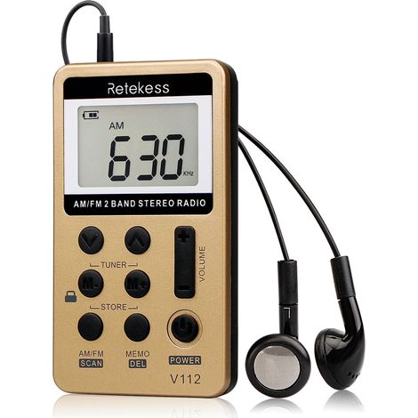 Mini radio de poche à syntonisation numérique Radio de poche Mini radio de poche à bande (1/3)