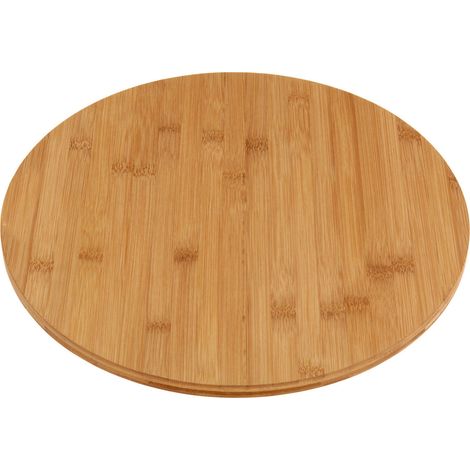 Bamboo table rotative pour le fromage et collations