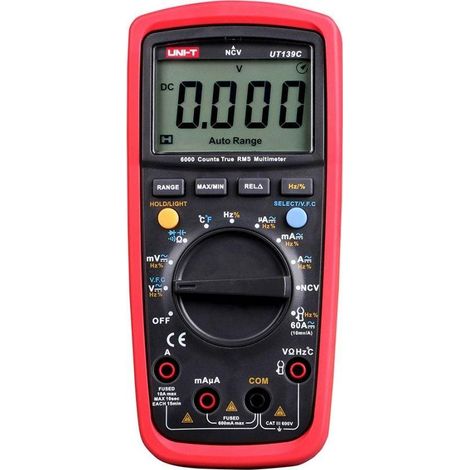 Uni-T UT139C Digitalmultimeter rot präzise und robust