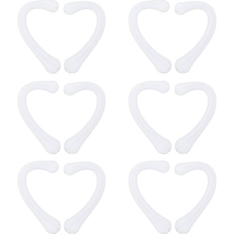 6 Paire de Protège-Oreilles en Silicone avec Bandeau et Couvre-Bouche, Accessoire de Protection Auditive pour Usage Quotidien - Blanc (1/5)