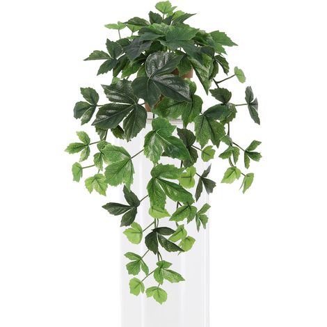 Lierre Artificiel Tombant Plante Suspendue Décorative pour Décoration Intérieure Vert 48 cm - PANGIVO