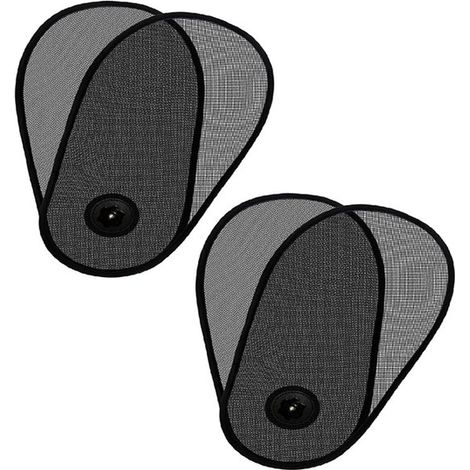 Juego de dos parasoles para ventanas de cochecito: parasoles giratorios para las ventanas laterales (conductor，pasajero y ventana trasera) (1/5)