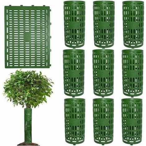 Pack of adjustable plant tree trunk protectors, plastic tree bark protectors for seedlings, 38 x 25 cm MUMU (1/4)