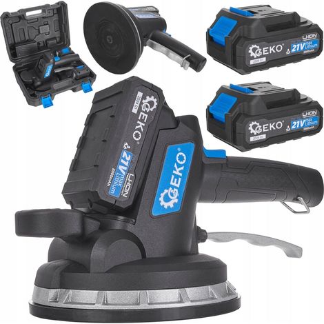 Geko Outil de pose de carrelage noir batterie 21V