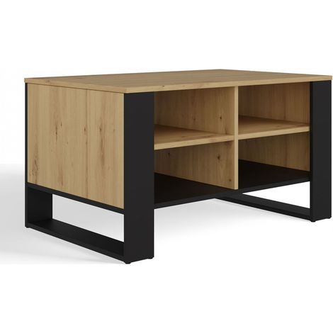 Tavolo moderno 4P, ROVERE ARTIGIANALE NERO (1/5)