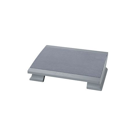 Poggia piedi ergonomico grigio regolabile per ufficio