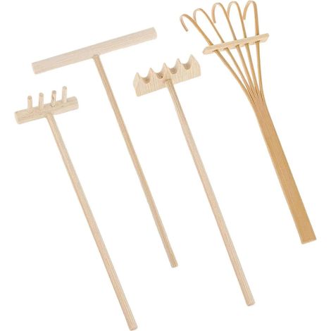 Râteau miniature, outil de jardin zen pour le sable, idéal pour le bureau (1/5)
