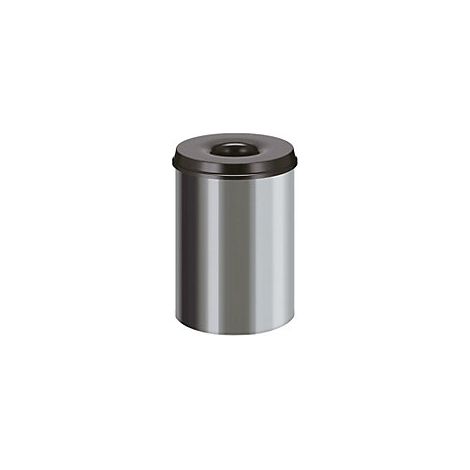 Papelera de seguridad  acero inoxidable  capacidad 30 l  H x Ø