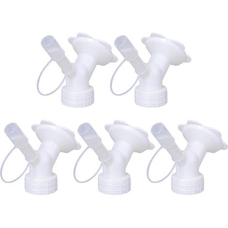 Arroseur de jardin portable blanc, lot de 5, pour plantation.