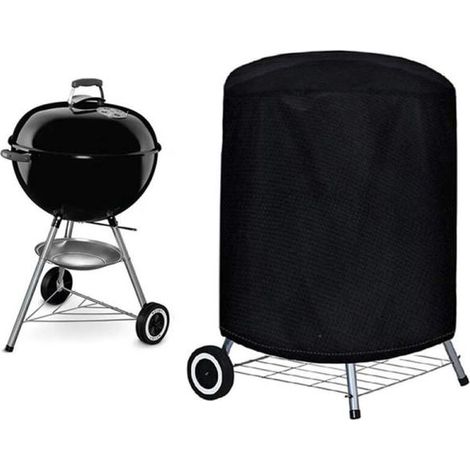 Housse de protection extérieure ronde pour barbecue 210D58x77cm, anti-poussière et anti-UV
