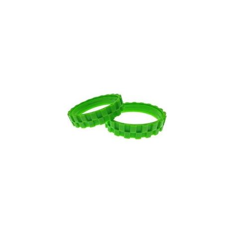 PNEUS VERTS. Roues pour IROBOT ROOMBA Série 500, 600, 700, 800 et 900 (Pack 2 Unités) ,grande adhérence et montage facile(2 pièce,vert) (1/5)